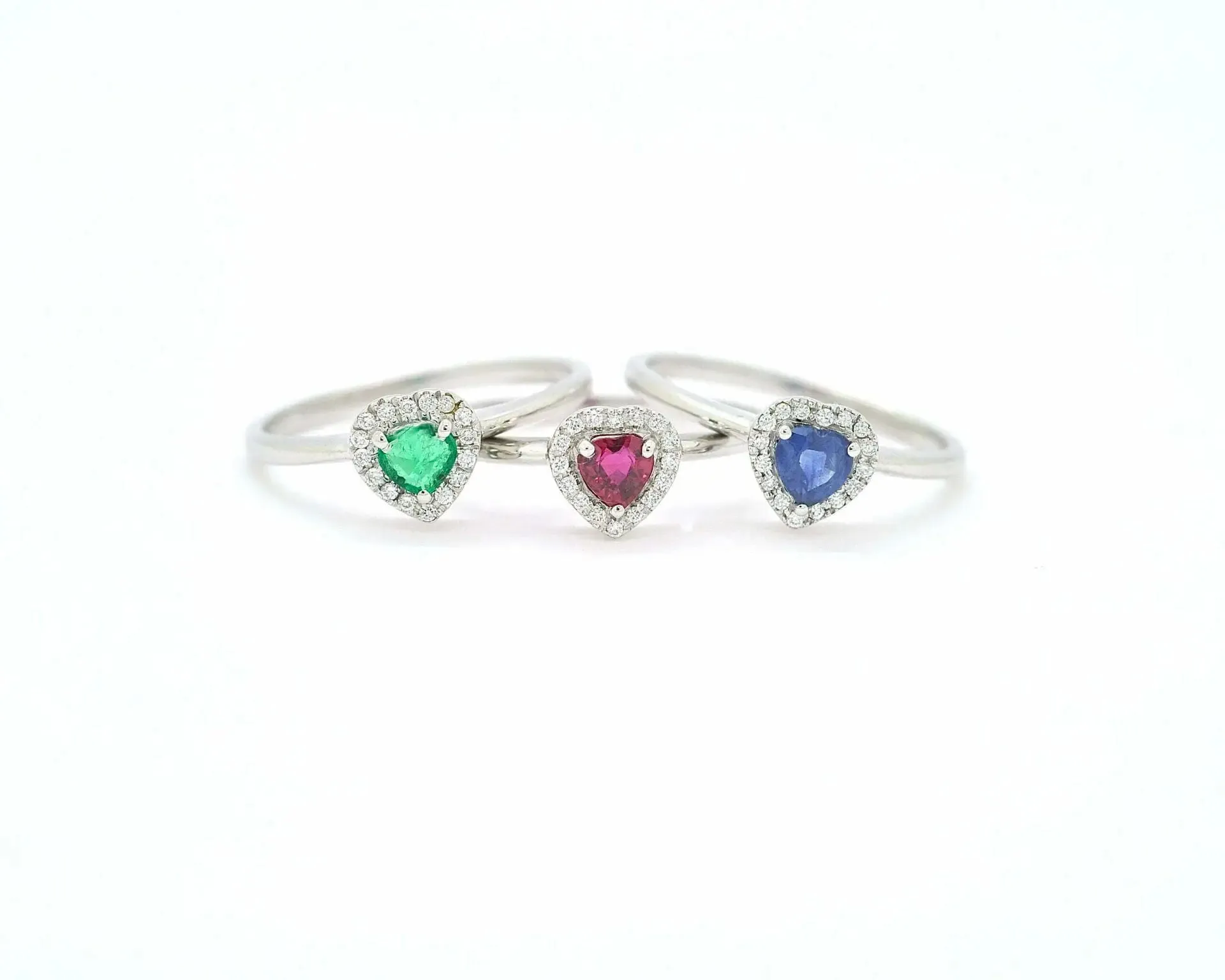 Bague en or blanc 18 ct avec émeraude de Zambie 0,25 ct et diamants sold by 58 Facettes product image thumbnail 3