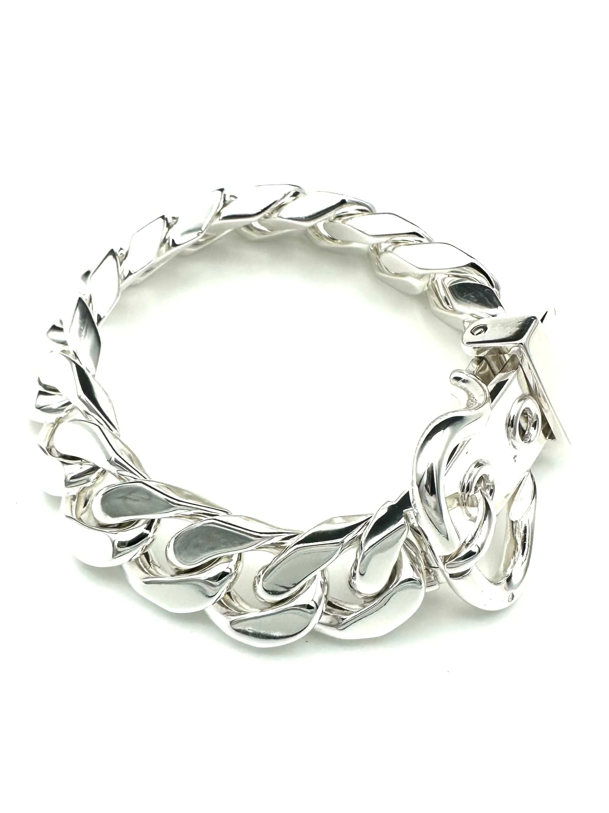 HERMES. Collection "Boucle sellier", bracelet argent 800 GM sold by 58 Facettes product image thumbnail 5