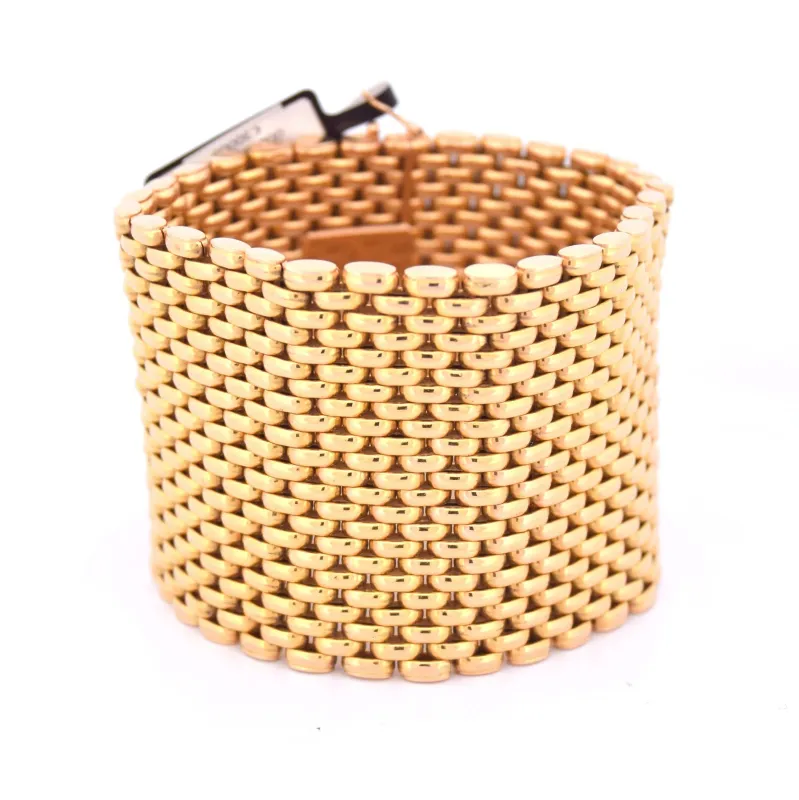 Bracelet - Bracelet manchette en or jaune 18 carats sold by 58 Facettes