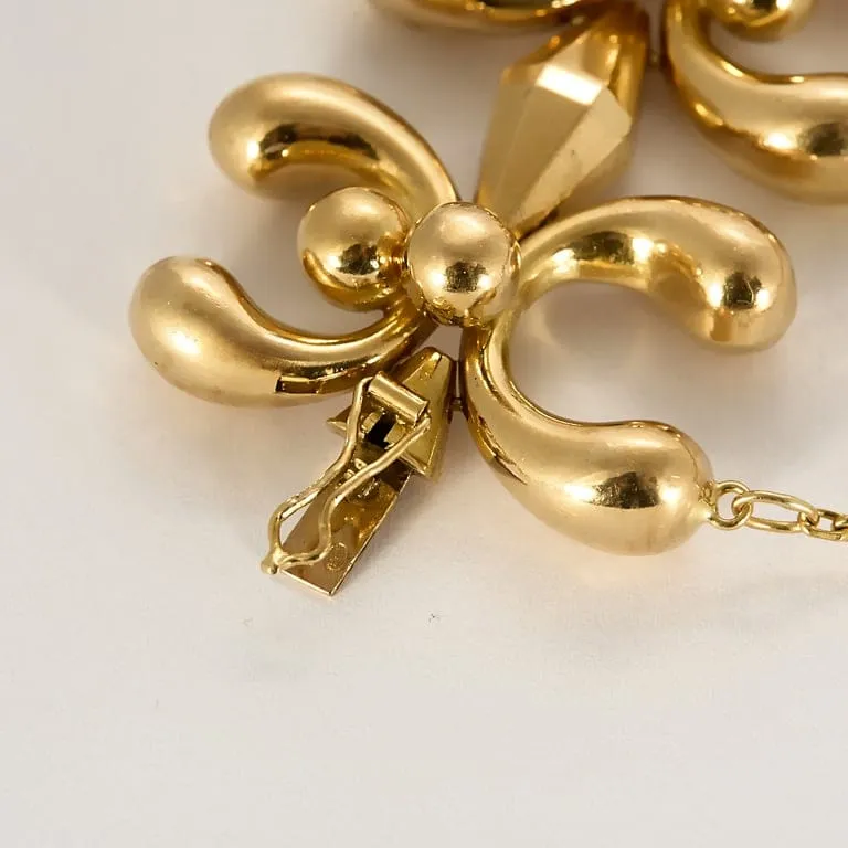 Elégant Bracelet en or jaune à maille fantaisie. sold by 58 Facettes product image thumbnail 4