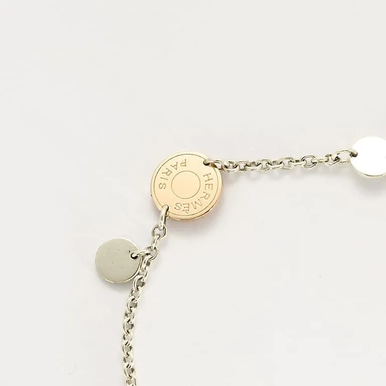 Hermès - Ex Libris - Bracelet en argent et or rose . sold by 58 Facettes product image thumbnail 4