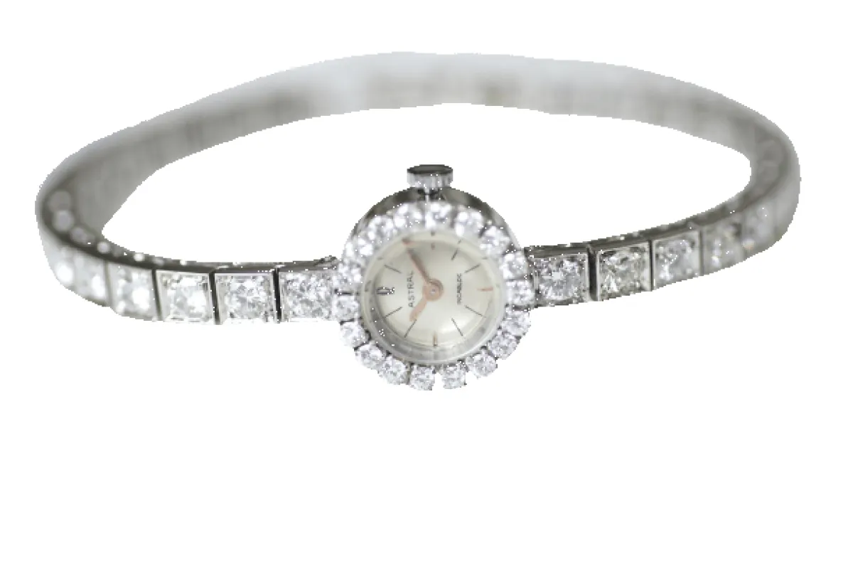 Astral - Montre bracelet sertie de diamants en or blanc 18k sold by 58 Facettes
