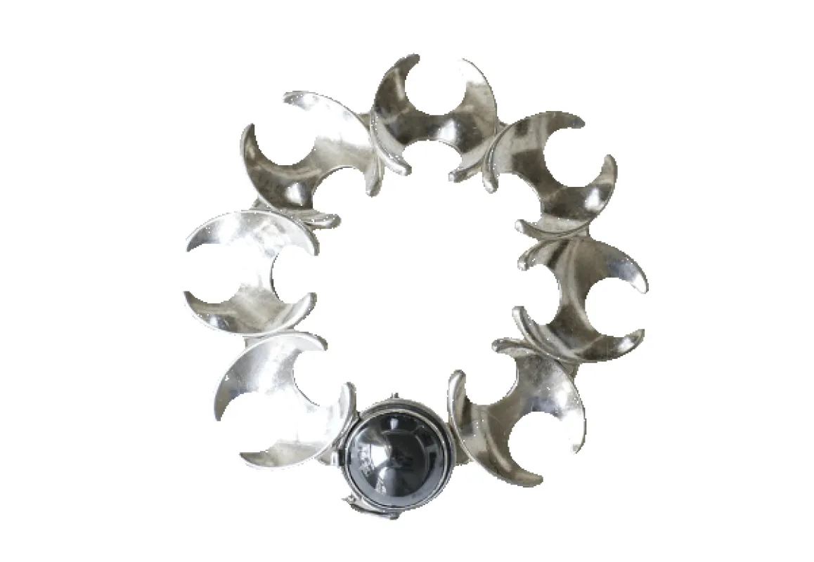 Georg Jensen - Bracelet articulé en argent avec hématite (modèle 130B) sold by 58 Facettes