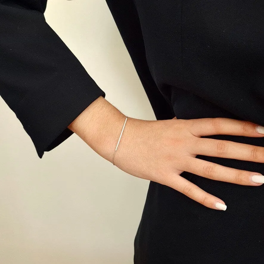 Bracelet barrette or blanc diamants sold by 58 Facettes product image thumbnail 3