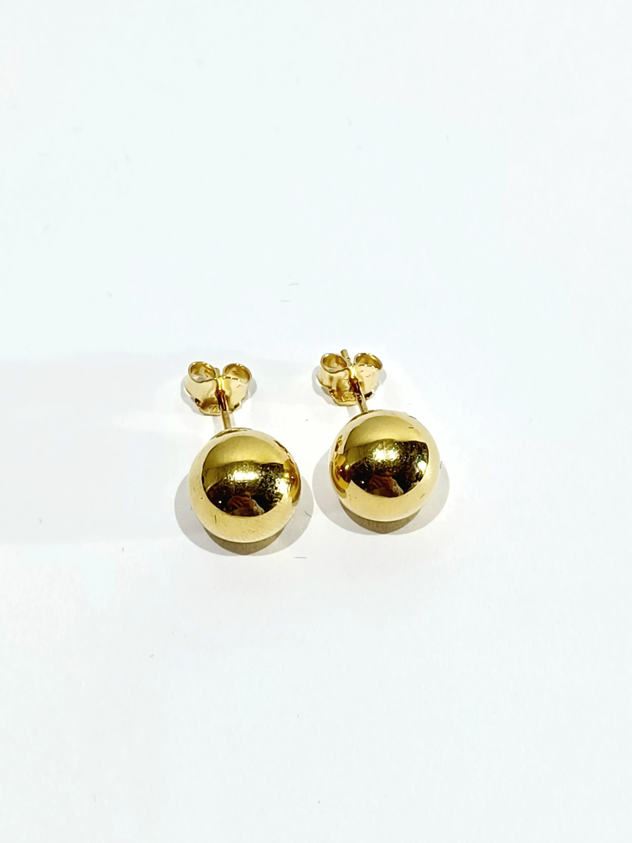 Boucles d'oreilles boules en or jaune sold by 58 Facettes product image thumbnail 3