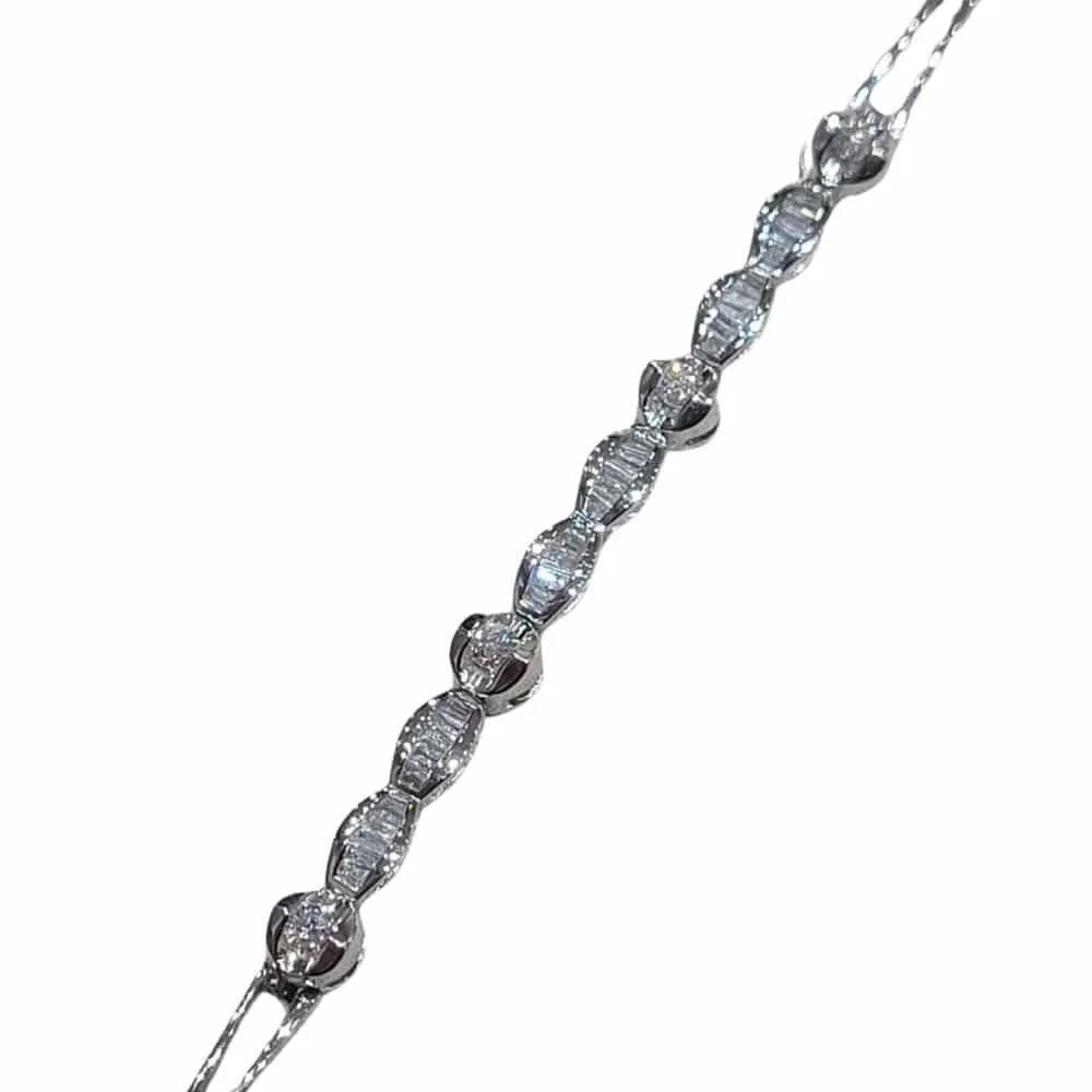 Bracelet - Bracelet en or blanc 18k et diamants sold by 58 Facettes product image thumbnail 3