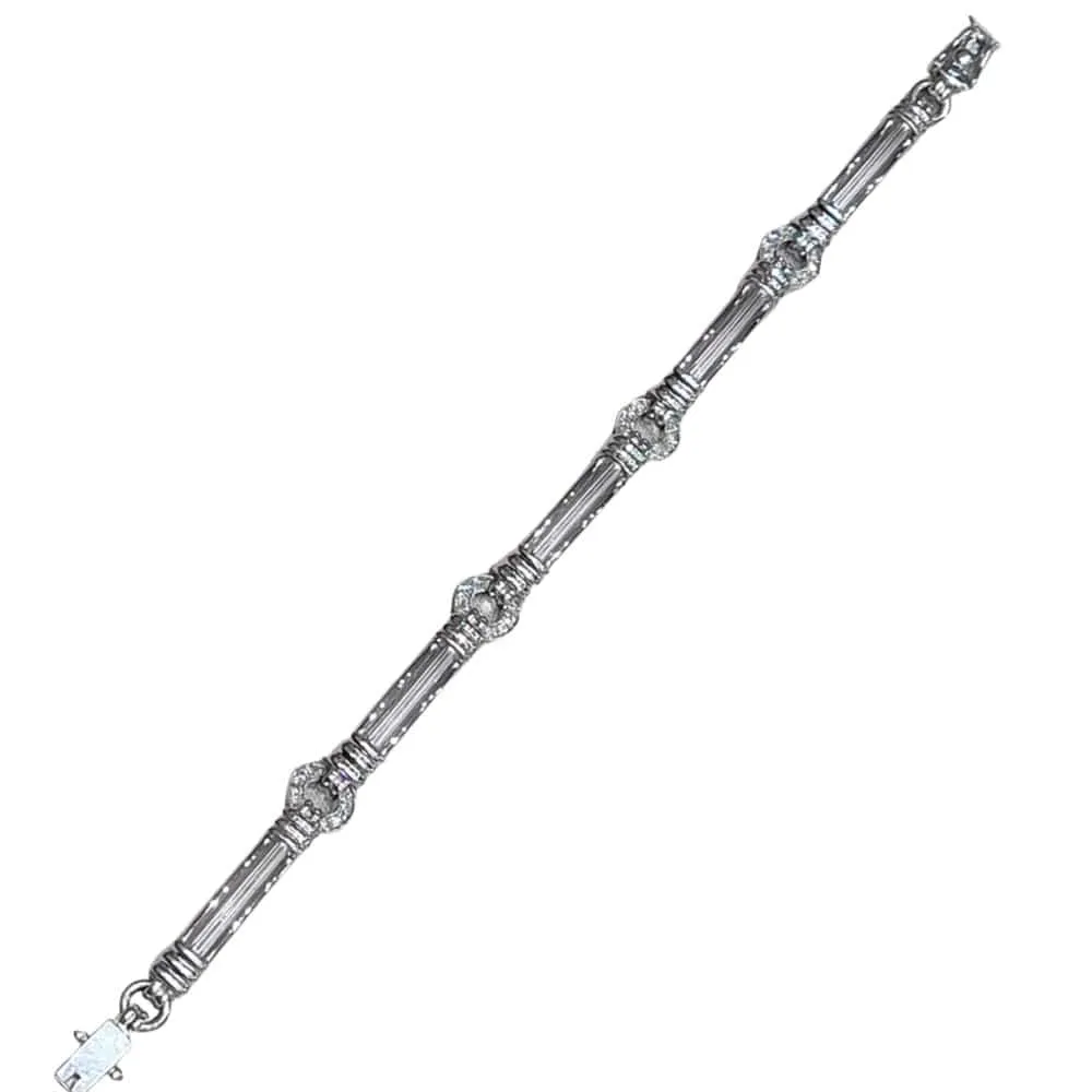 Bracelet en or blanc 18k et diamants taille brillante sold by 58 Facettes product image thumbnail 5