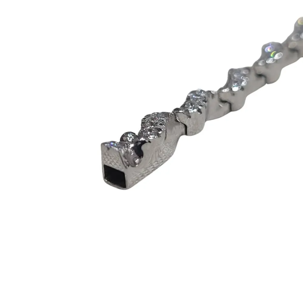 Bracelet en or blanc 18k et diamants taille brillant sold by 58 Facettes product image thumbnail 5