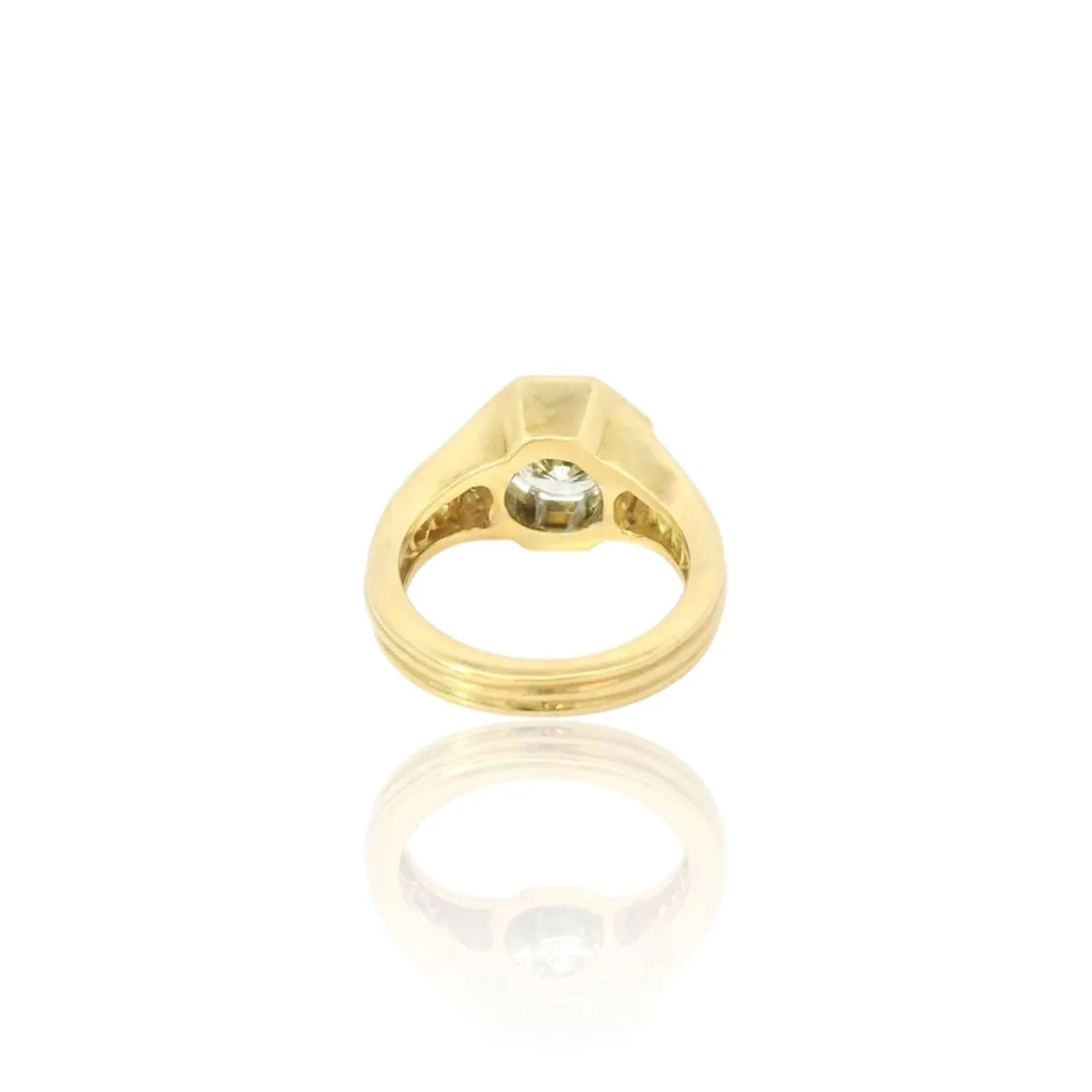 Bague style années 80 en or jaune 18k et diamants sold by 58 Facettes product image thumbnail 5