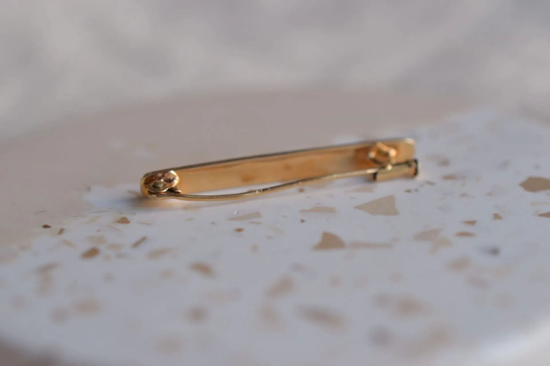 Épingle à cravate décor de perles en or jaune 18 carats sold by 58 Facettes product image thumbnail 2