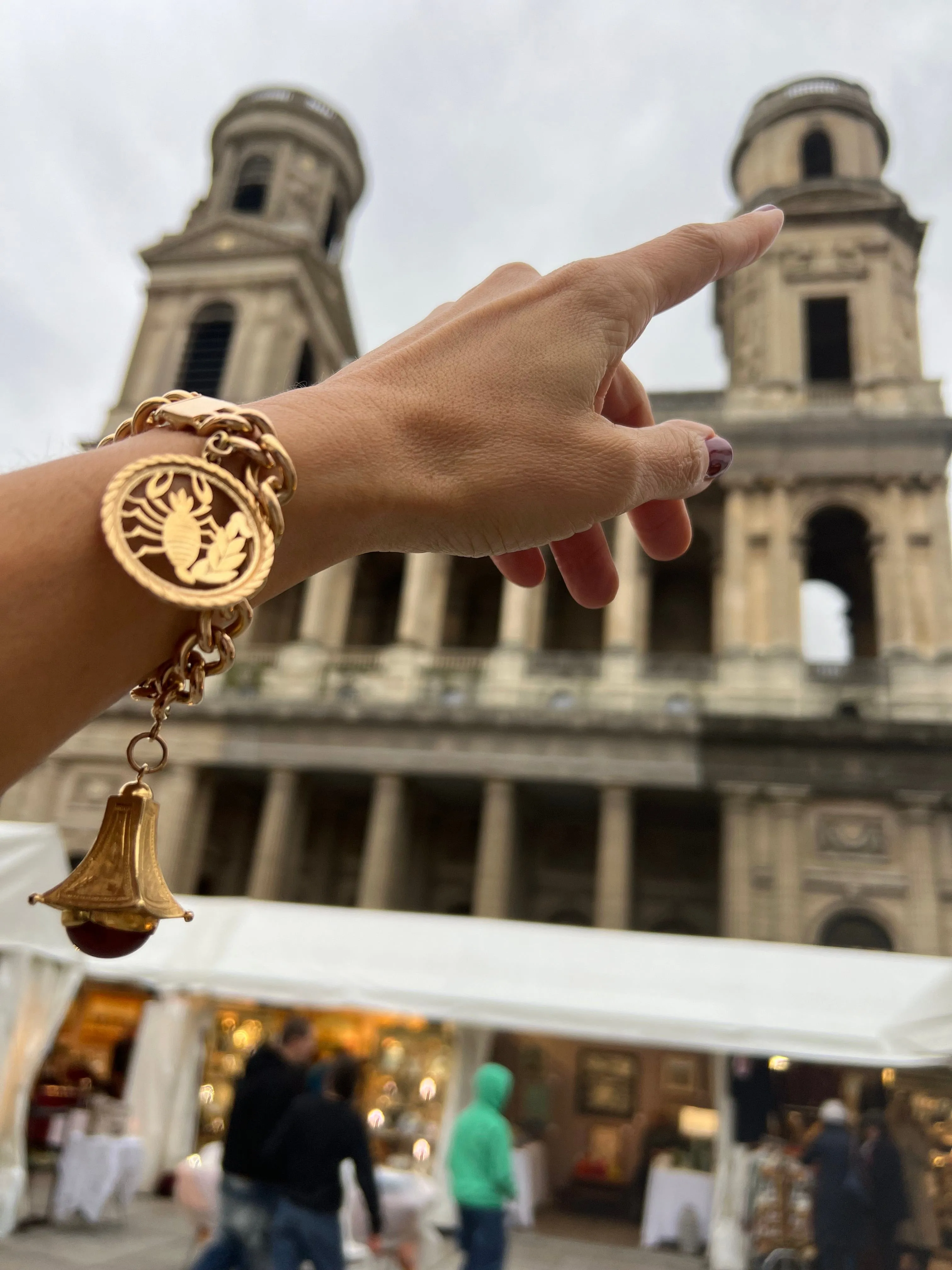 Bracelet gourmette à breloques en or rose 18k et cornaline sold by 58 Facettes product image thumbnail 2