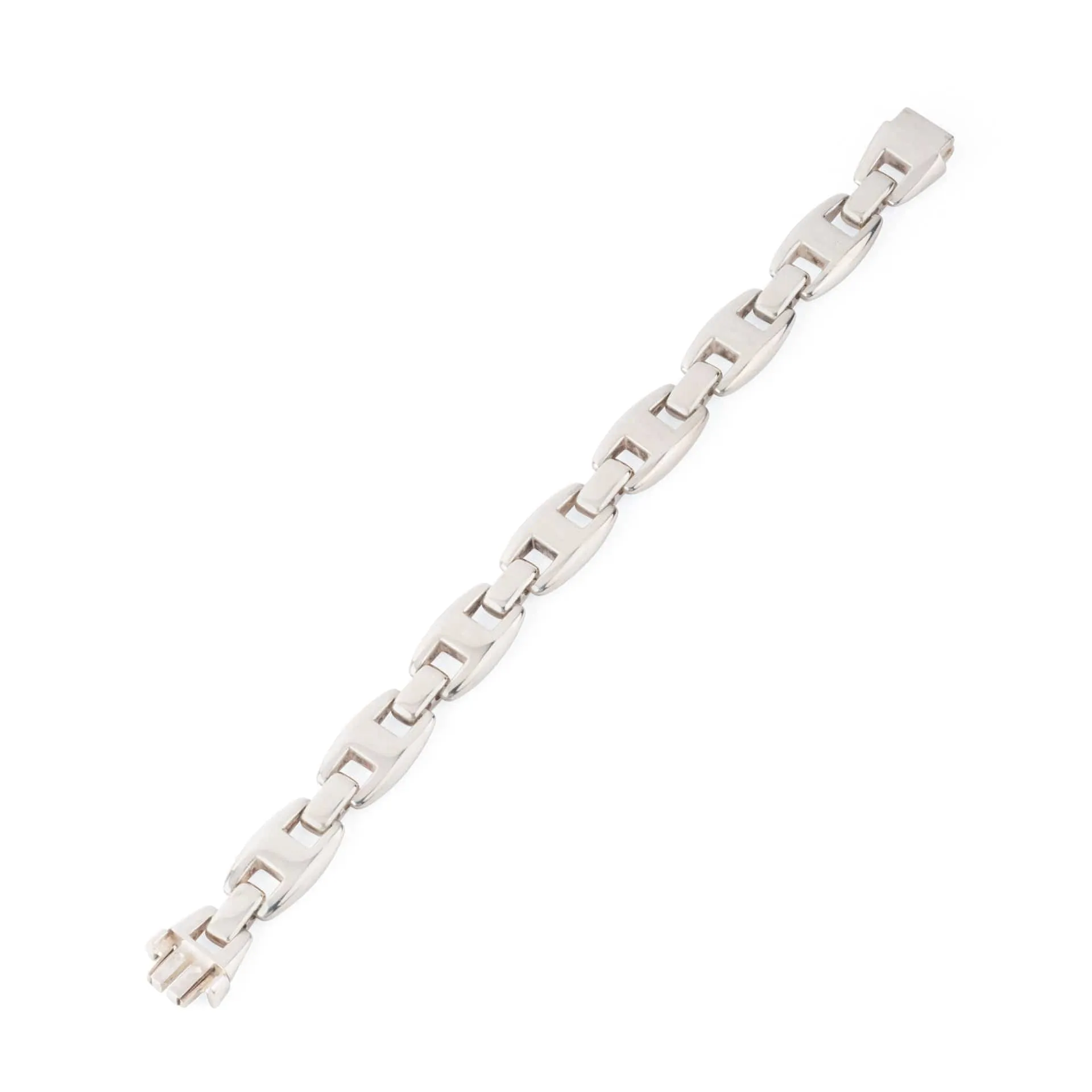 Hermès - Bracelet Cassiopé en argent 925 et saphirs blancs sold by 58 Facettes product image thumbnail 4