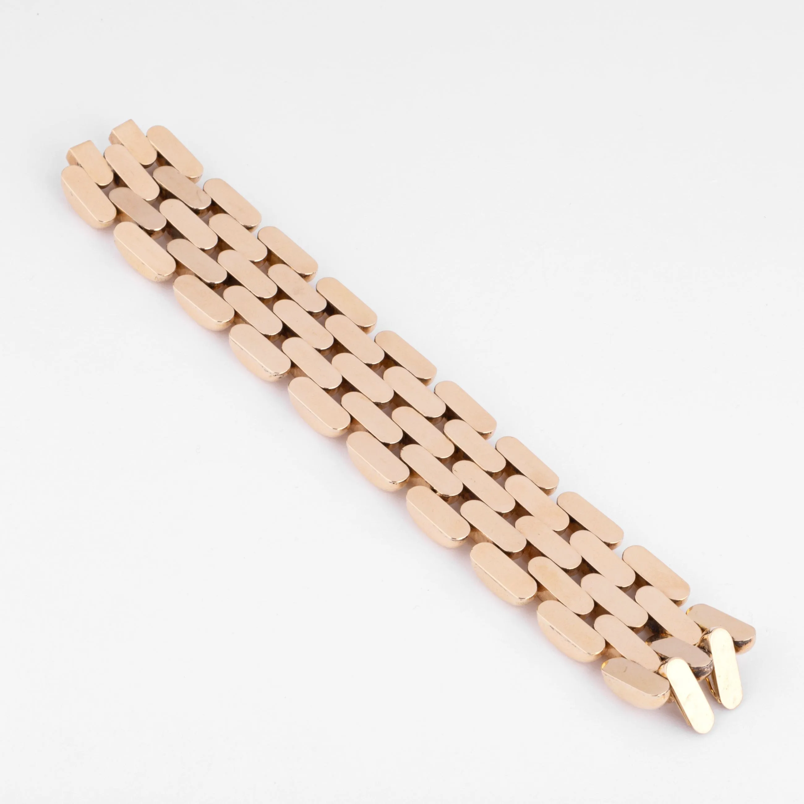 Bracelet manchette 5 rangs en or jaune 18k sold by 58 Facettes product image thumbnail 3