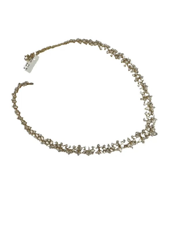 High-end yellow gold Diamond Cocktail necklace sold by 58 Facettes