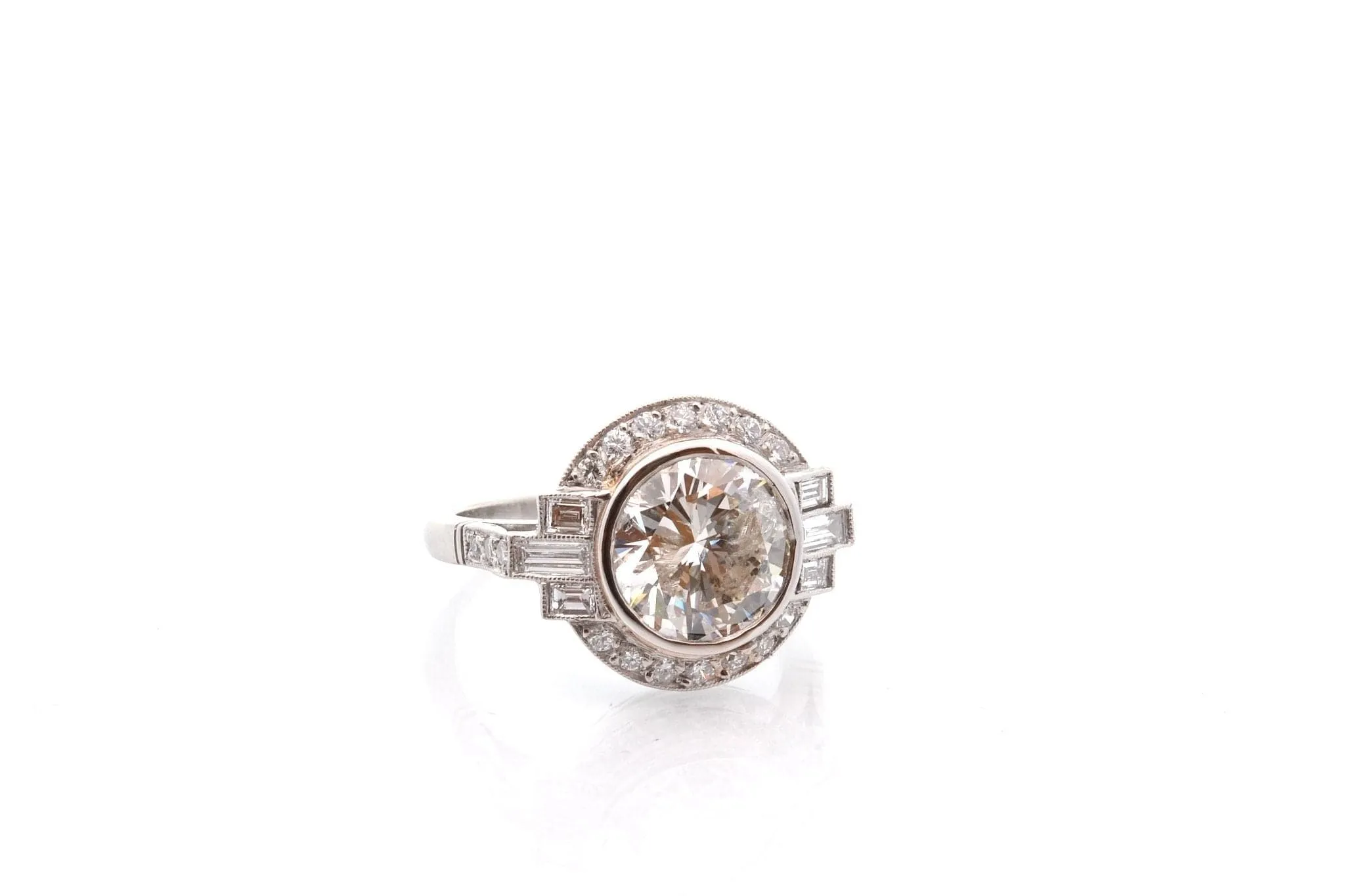 Bague art déco diamant de 3,11cts sold by 58 Facettes product image thumbnail 2