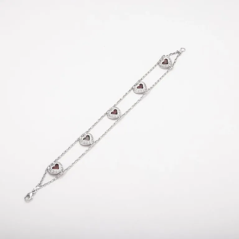 Bracelet en Or gris, améthystes sold by 58 Facettes product image thumbnail 4