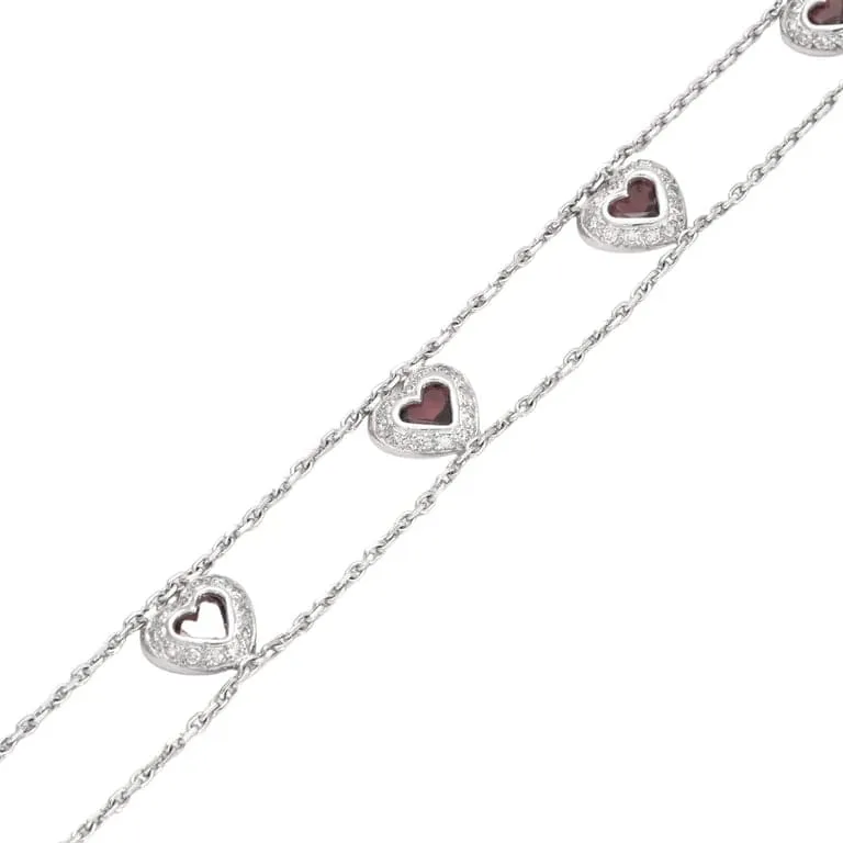Bracelet en Or gris, améthystes sold by 58 Facettes