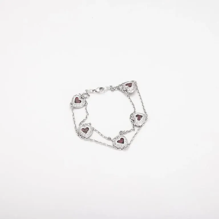 Bracelet en Or gris, améthystes sold by 58 Facettes product image thumbnail 5