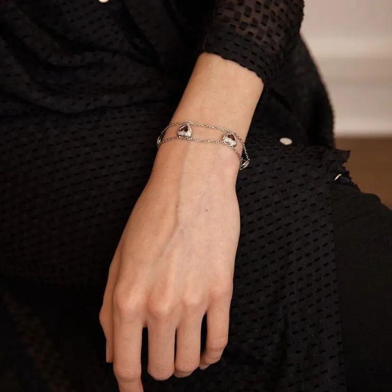 Bracelet en Or gris, améthystes sold by 58 Facettes product image thumbnail 2