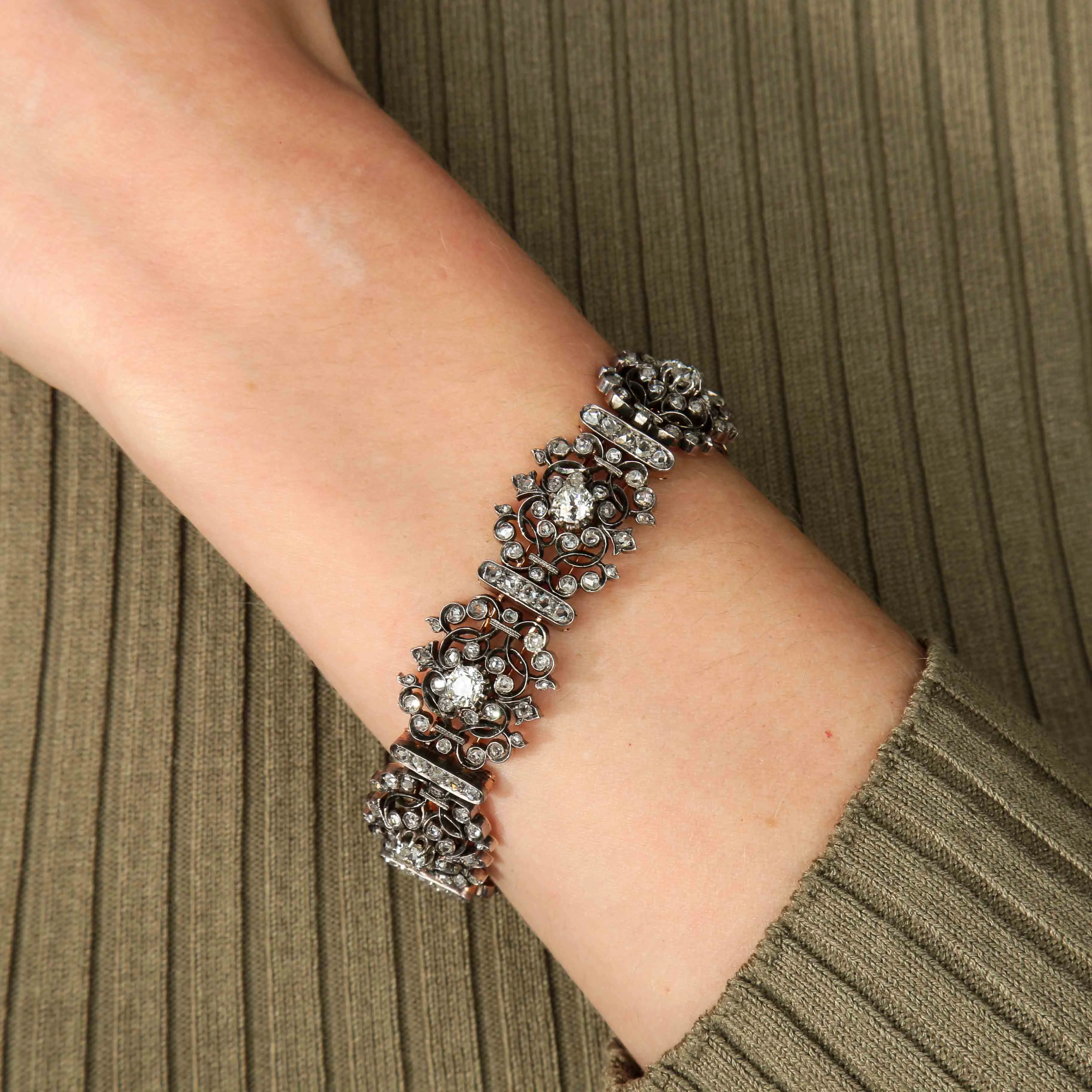 BRACELET OR ARGENT & DIAMANTS sold by 58 Facettes product image thumbnail 2