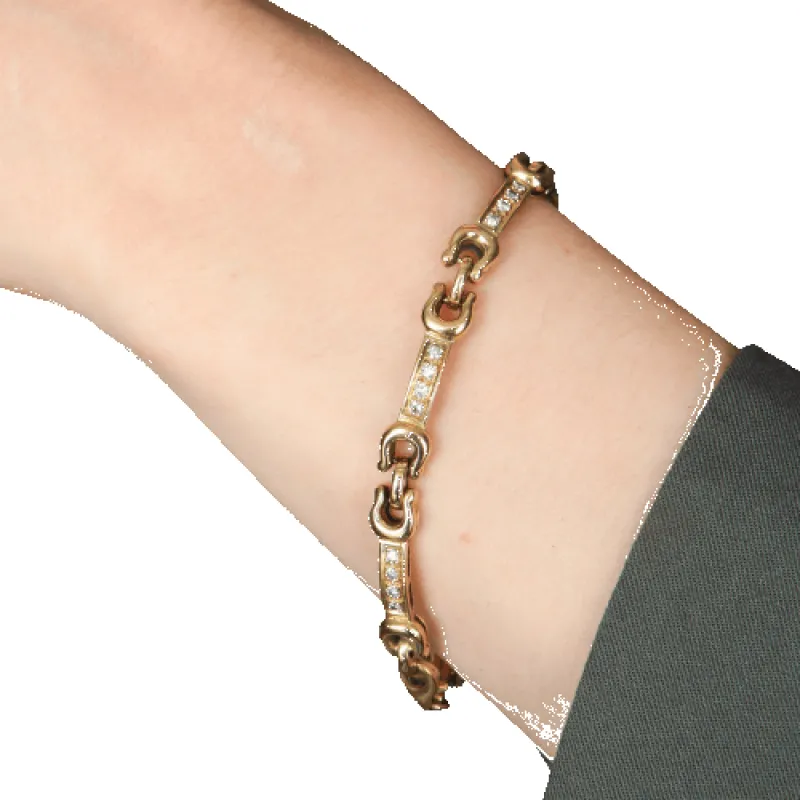 BRACELET "VINTAGE" OR & DIAMANTS sold by 58 Facettes