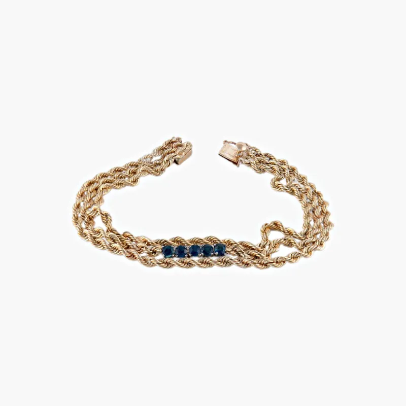 BRACELET "DOLCE" OR & SAPHIRS sold by 58 Facettes