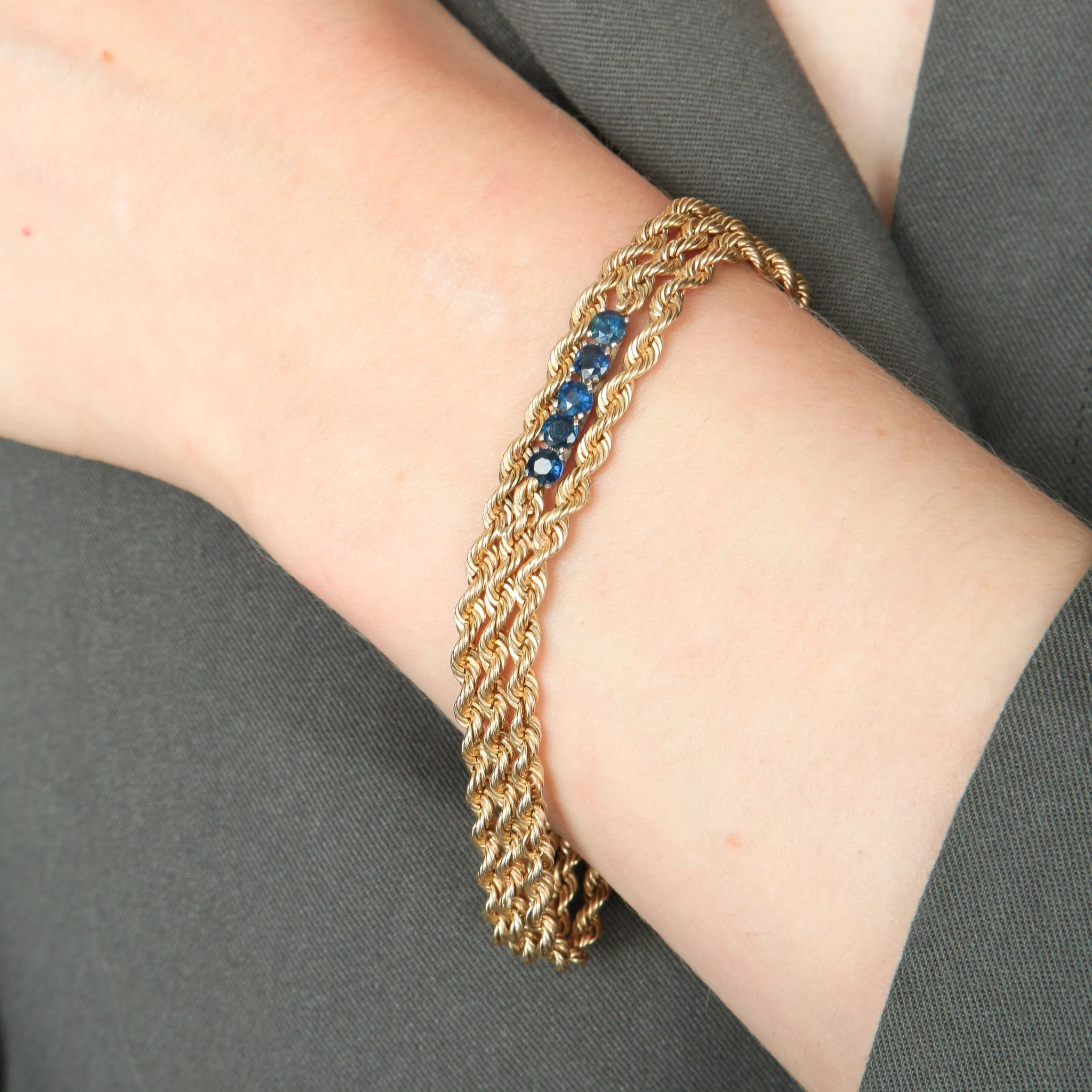 BRACELET "DOLCE" OR & SAPHIRS sold by 58 Facettes product image thumbnail 2