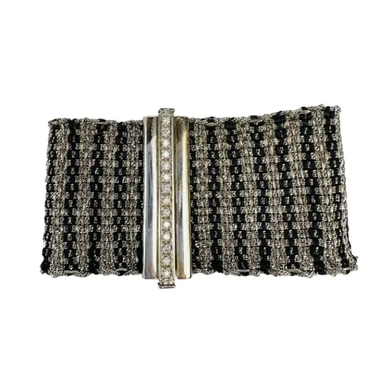 Carolina Bucci - Bracelet manchette en or gris et diamants sold by 58 Facettes