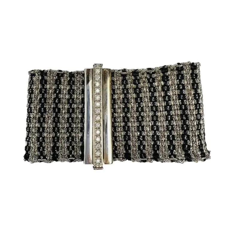Carolina Bucci - Bracelet manchette en or gris et diamants sold by 58 Facettes