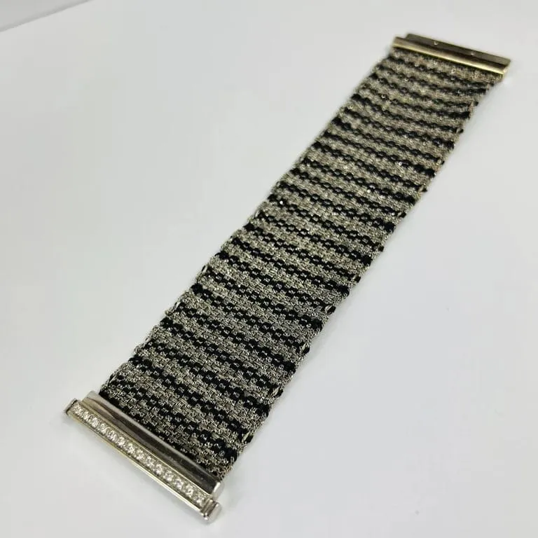 Carolina Bucci - Bracelet manchette en or gris et diamants sold by 58 Facettes product image thumbnail 3