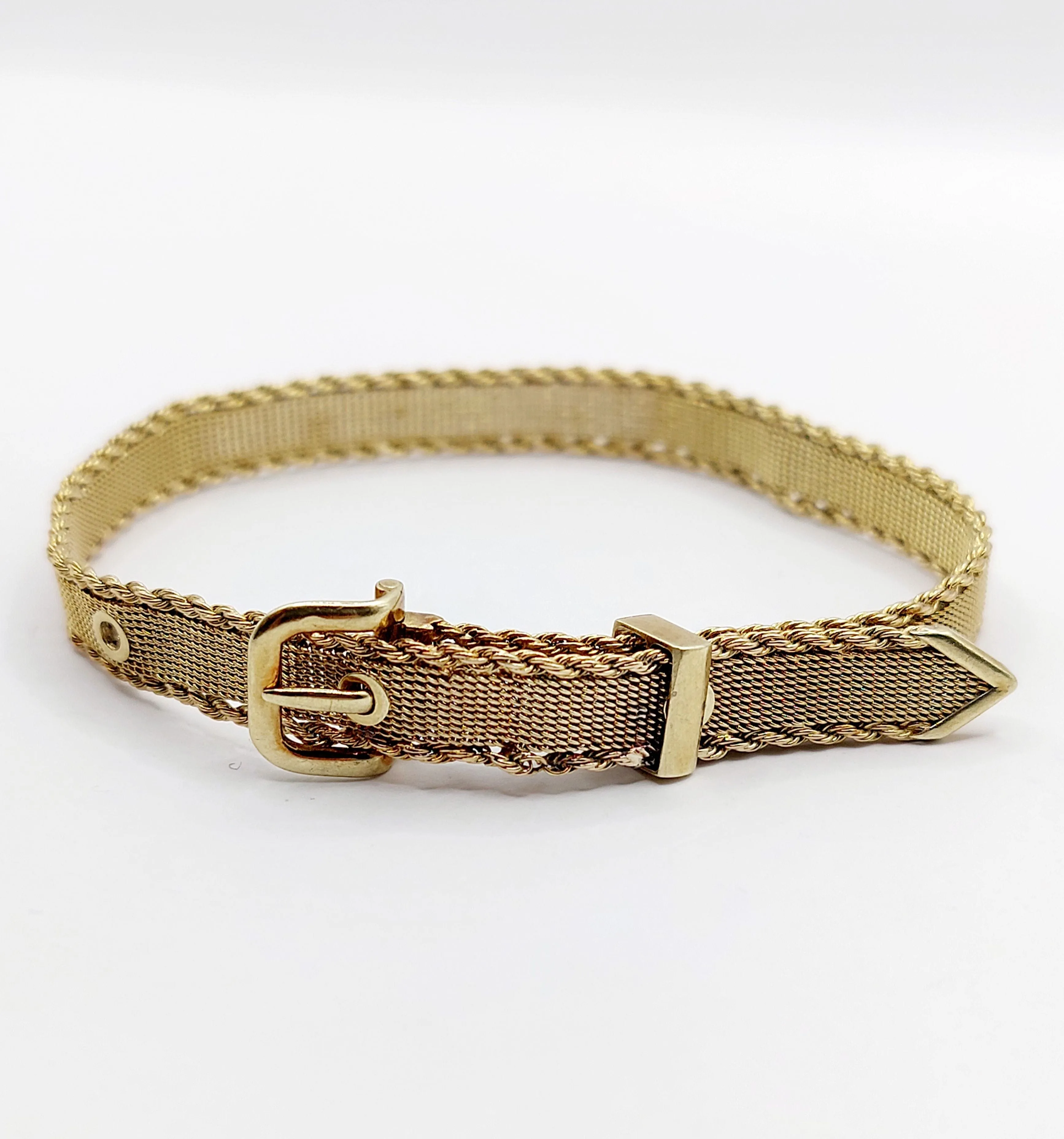 Bracelet type ceinture en or 14k (circa 1950) sold by 58 Facettes product image thumbnail 3