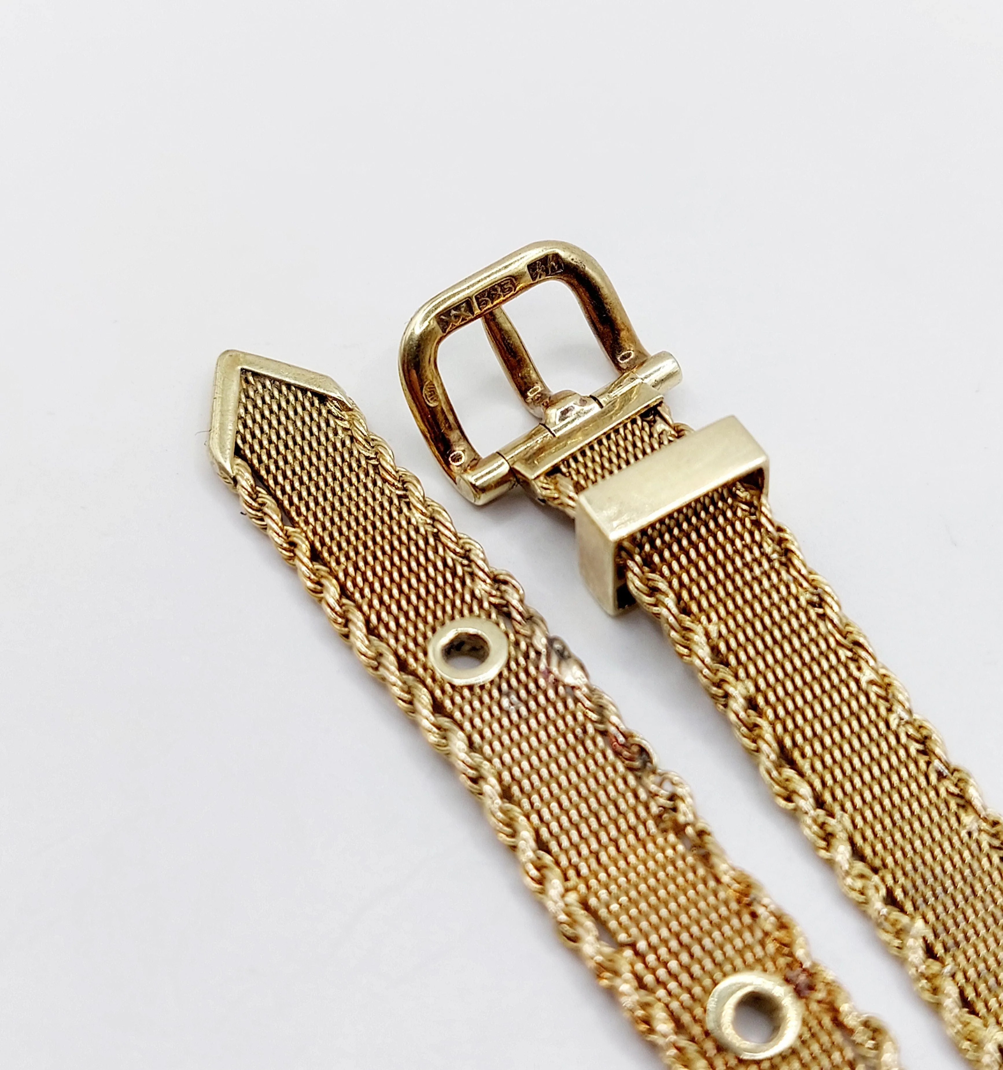 Bracelet type ceinture en or 14k (circa 1950) sold by 58 Facettes product image thumbnail 4