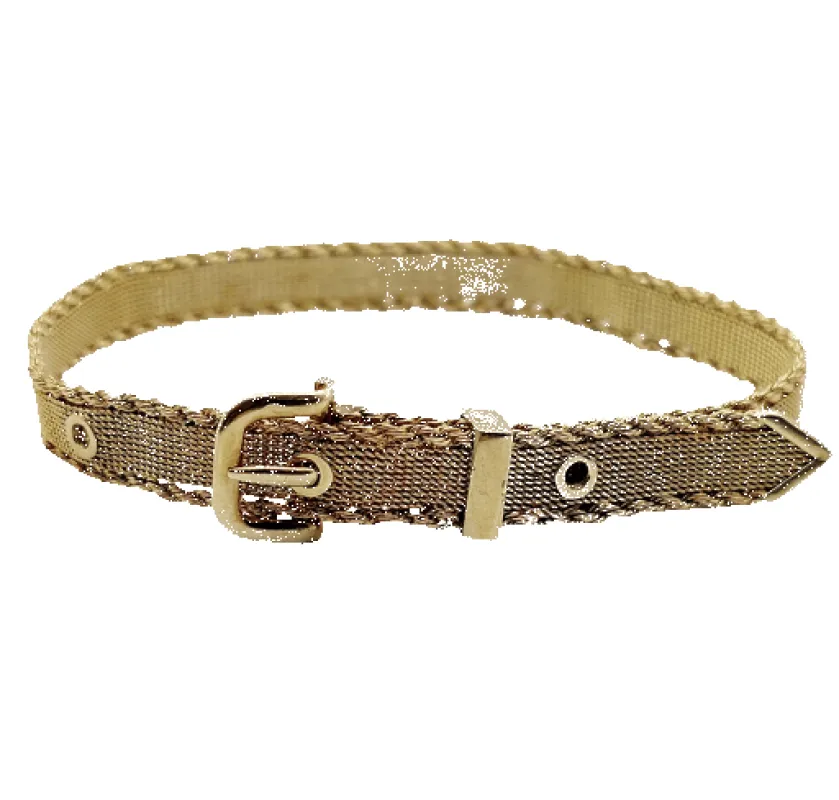 Bracelet type ceinture en or 14k (circa 1950) sold by 58 Facettes