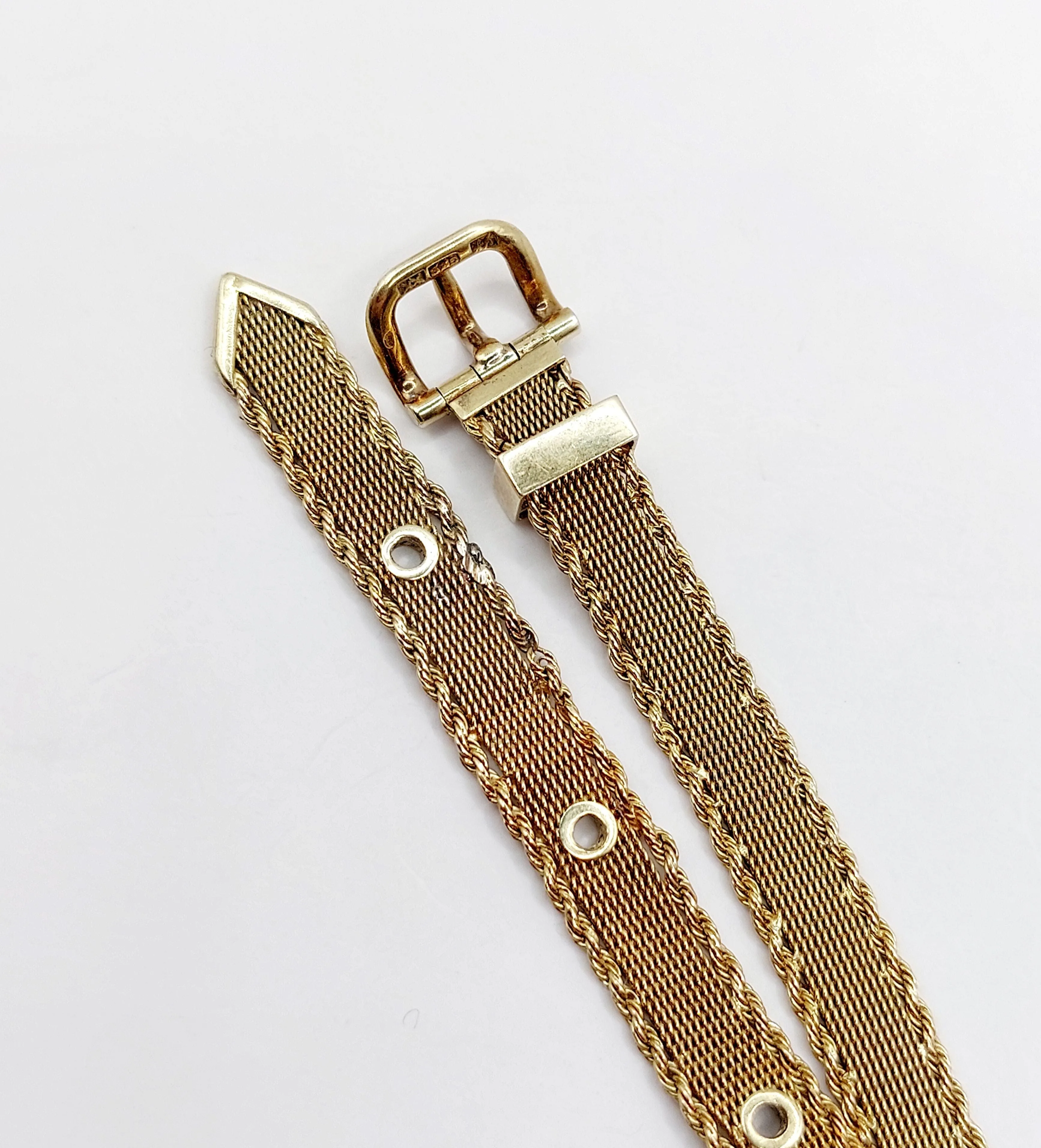 Bracelet type ceinture en or 14k (circa 1950) sold by 58 Facettes product image thumbnail 5