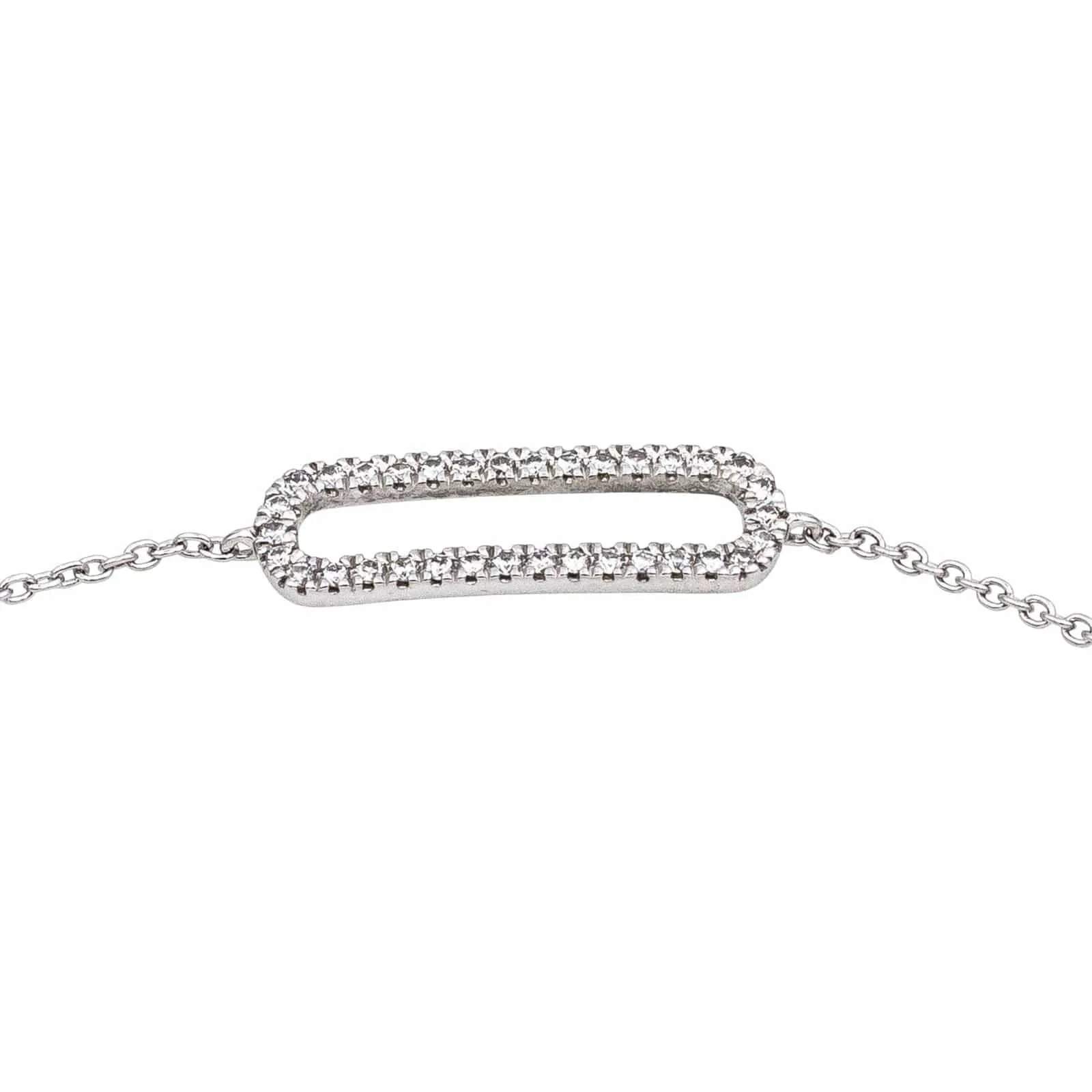 Bracelet en or blanc 18 carats serti de diamants sold by 58 Facettes product image thumbnail 3