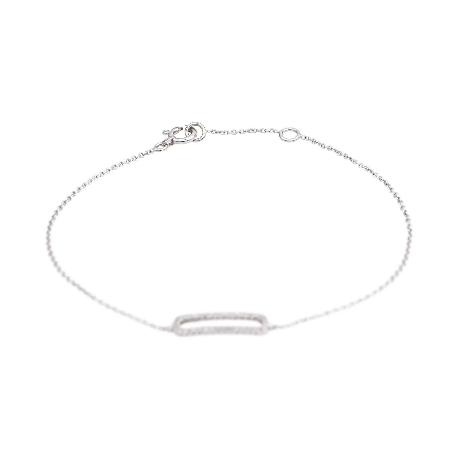 Bracelet en or blanc 18 carats serti de diamants sold by 58 Facettes product image thumbnail 5