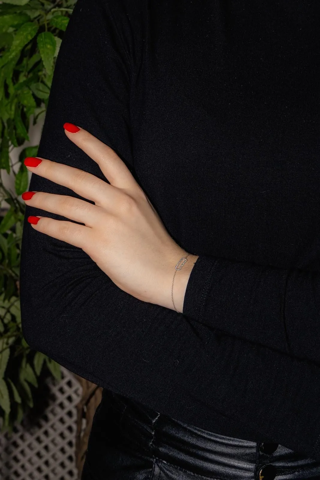 Bracelet en or blanc 18 carats serti de diamants sold by 58 Facettes product image thumbnail 2