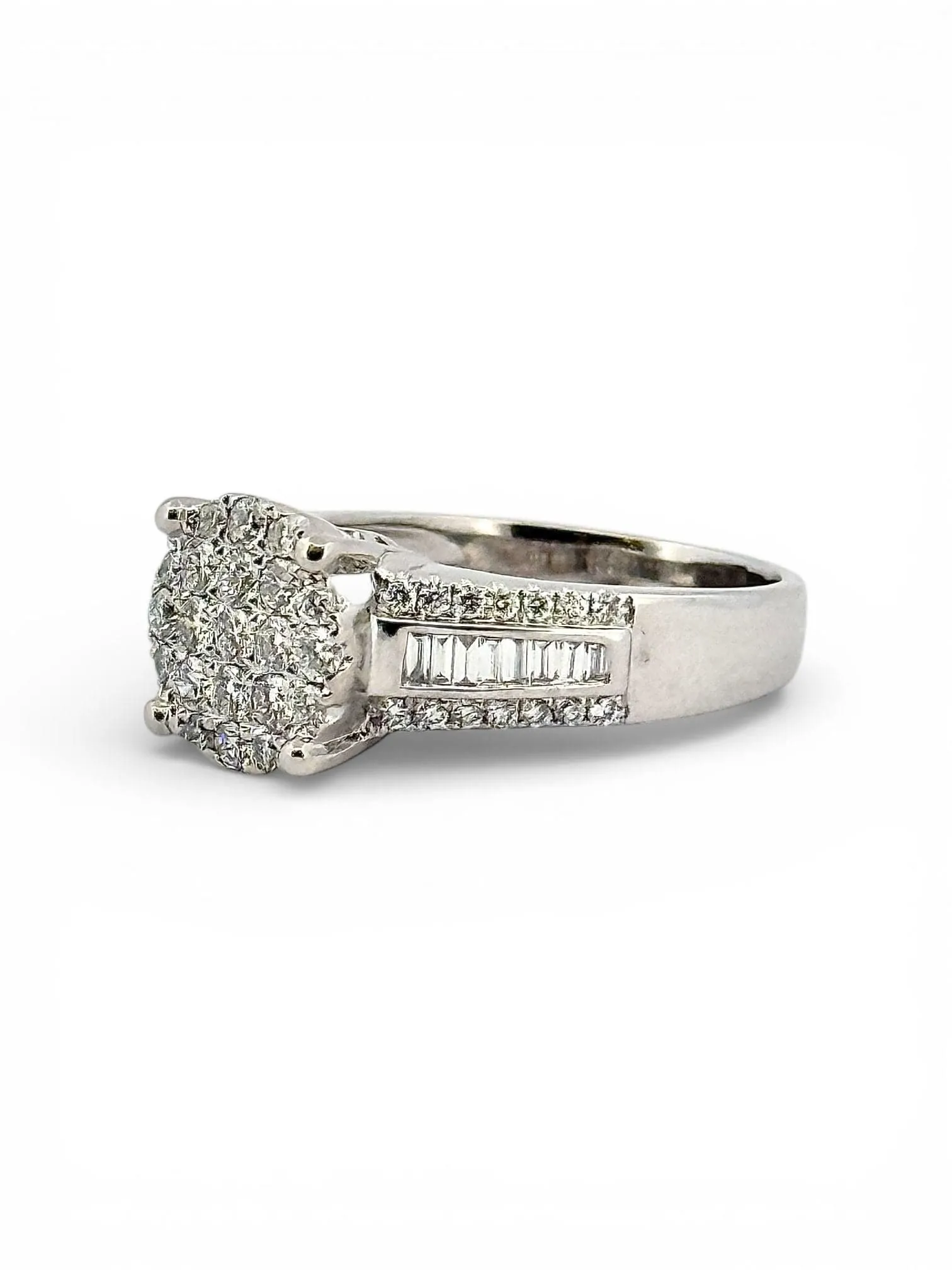 Bague en or blanc 18 carats et diamants sold by 58 Facettes product image thumbnail 3