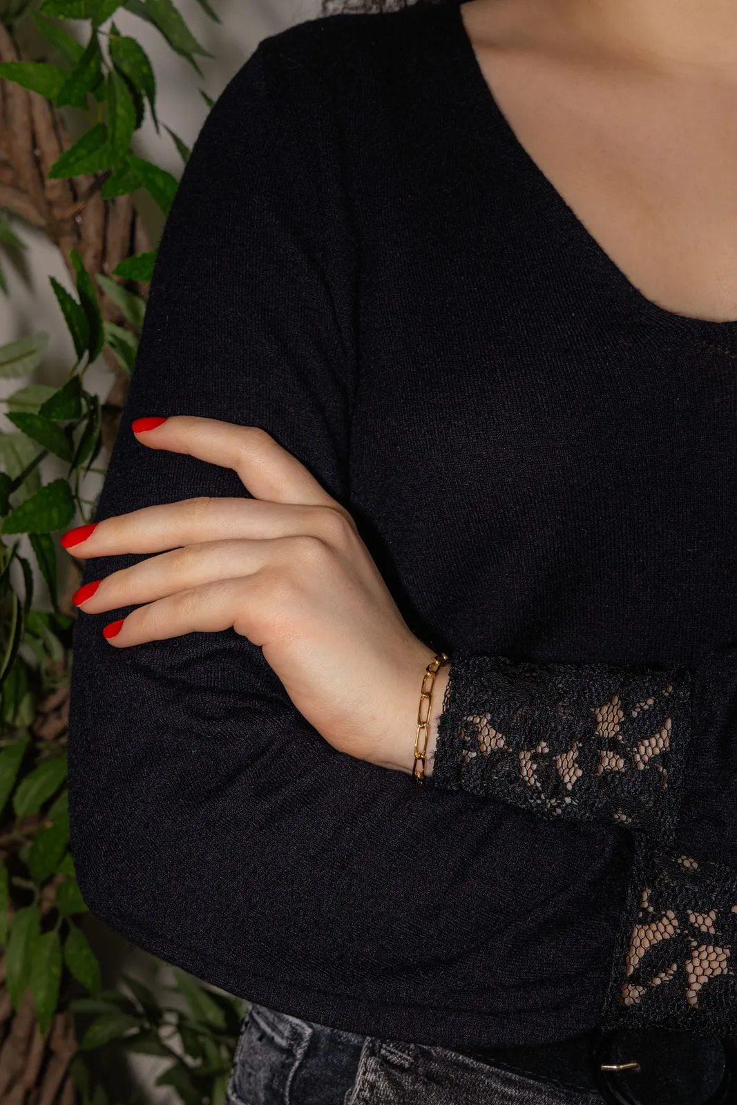 Bracelet maille cheval en or jaune 18 carats sold by 58 Facettes product image thumbnail 2