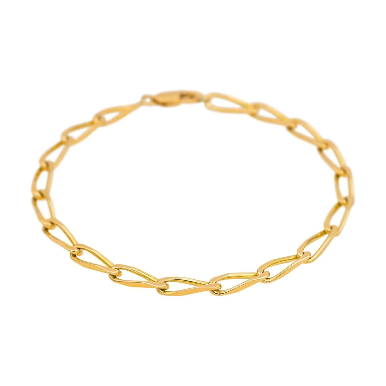 Bracelet maille cheval en or jaune 18 carats sold by 58 Facettes product image thumbnail 3