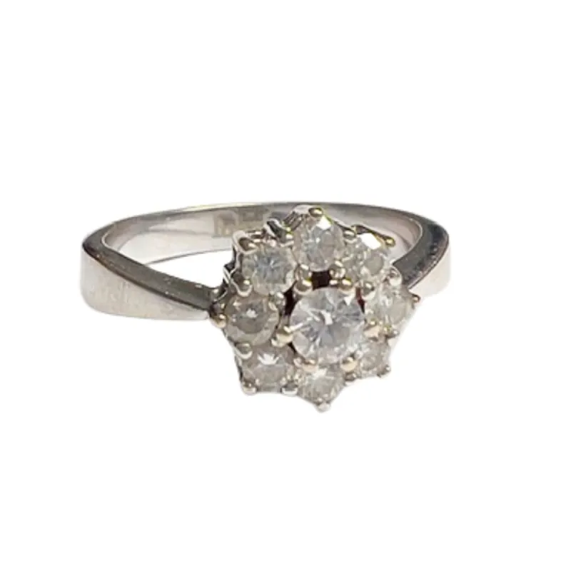 Bague design contemporain du XXème siècle en or avec diamants sold by 58 Facettes