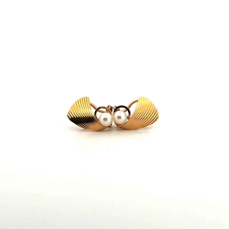 Boucles d'oreilles Or Jaune 18 k & Perles sold by 58 Facettes