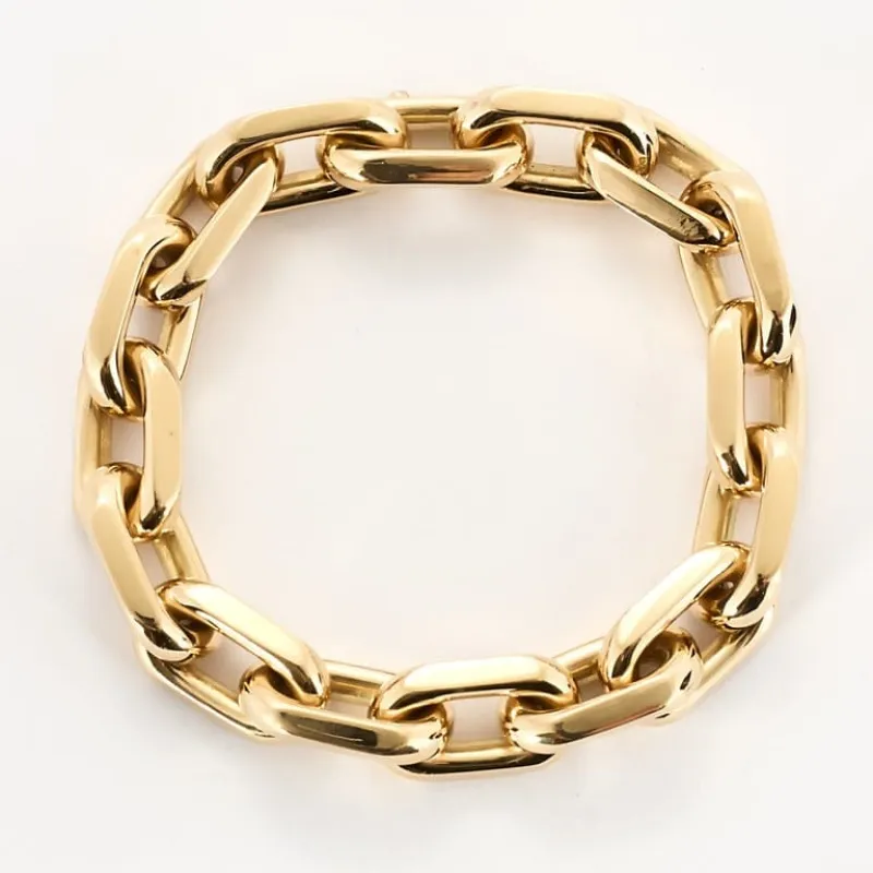 Bracelet à large maille en or jaune sold by 58 Facettes