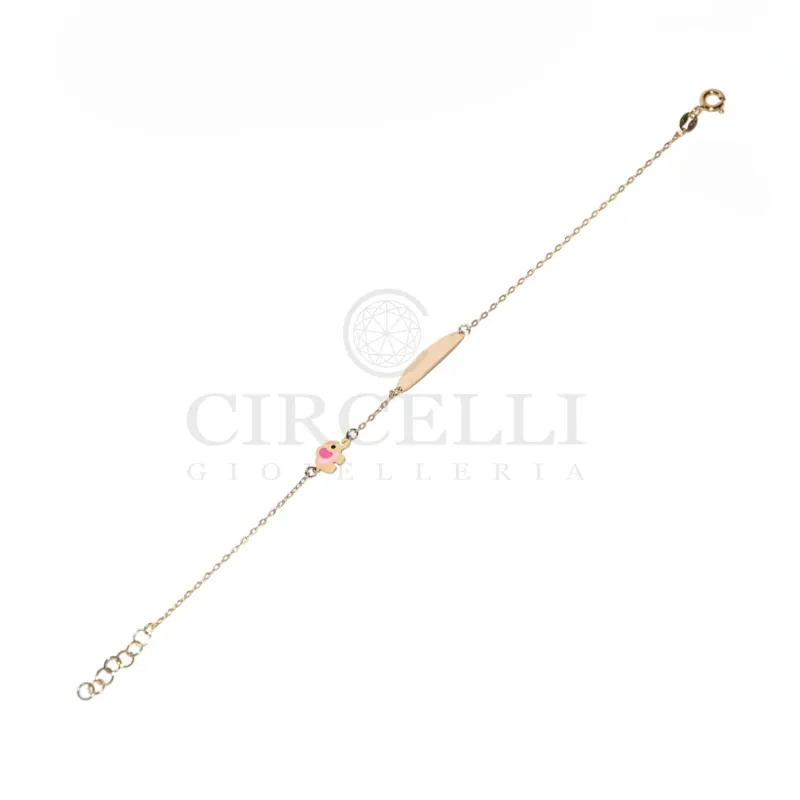 Bracelet targa avec éléphant en or jaune 18k sold by 58 Facettes
