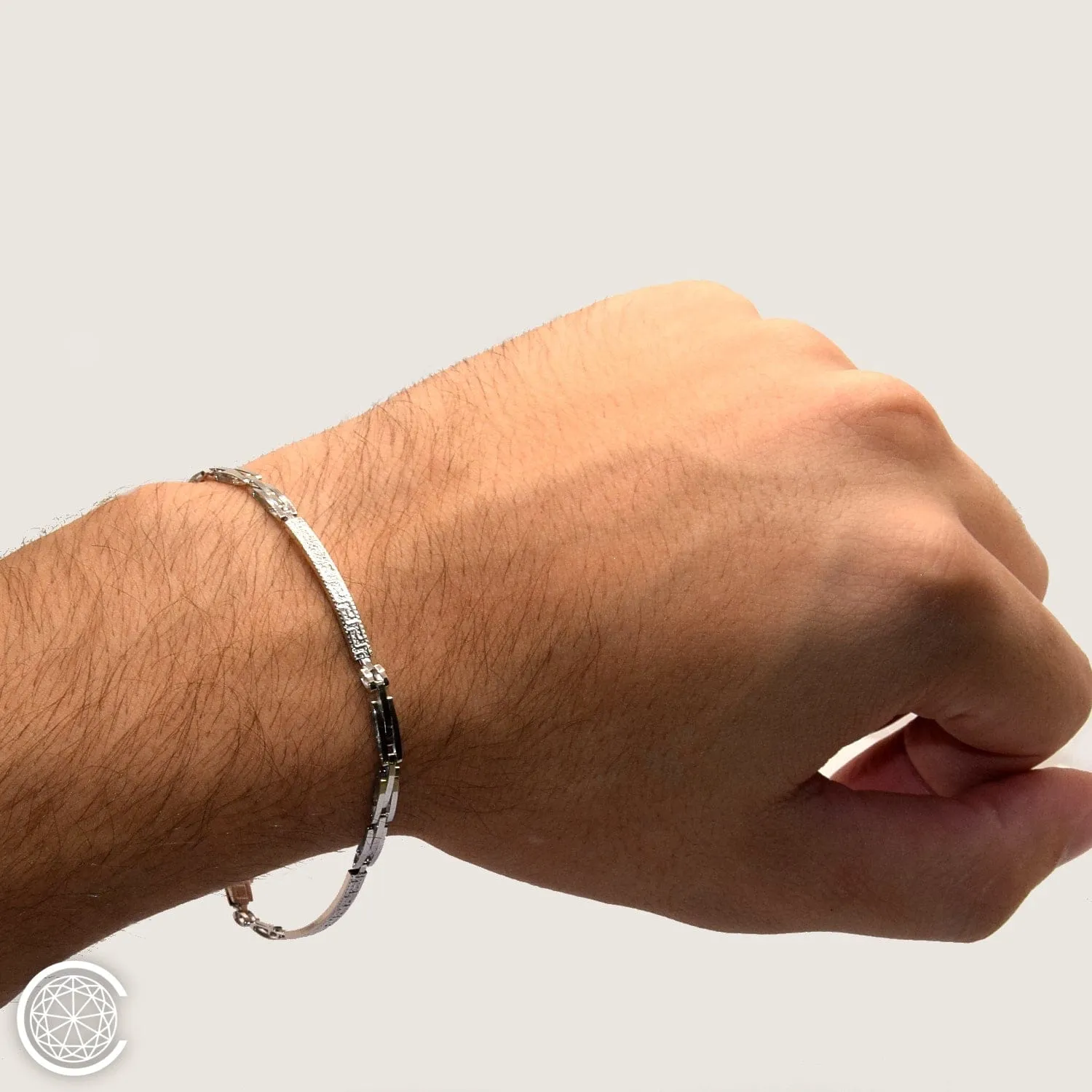 Bracelet à plaques en or blanc 18k sold by 58 Facettes product image thumbnail 2