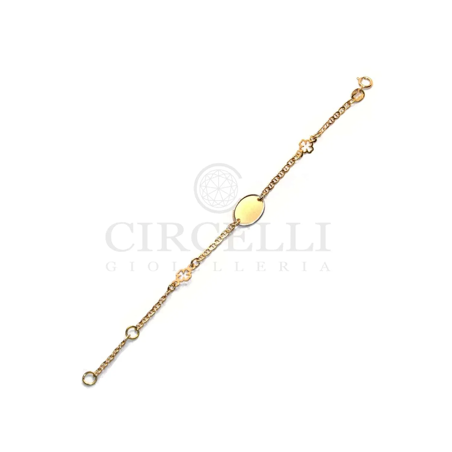 Bracelet trèfle en or 18k bicolore sold by 58 Facettes