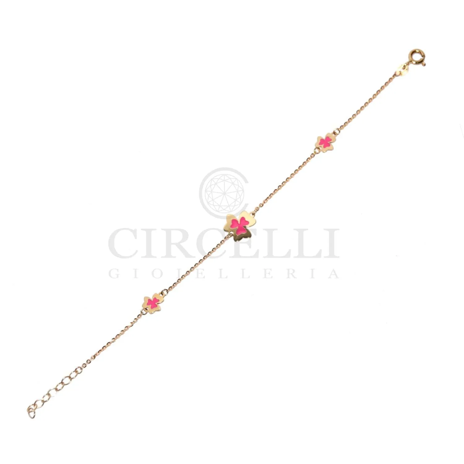 Bracelet trèfles à quatre feuilles en or jaune 18k sold by 58 Facettes