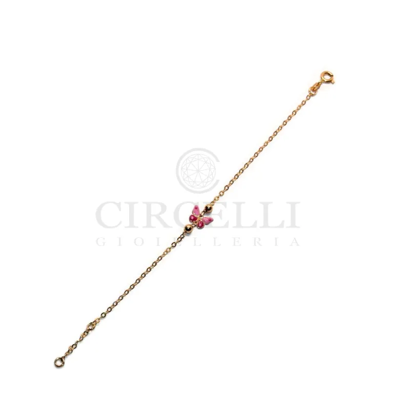 Bracelet papillon en or jaune 18k émaillé sold by 58 Facettes