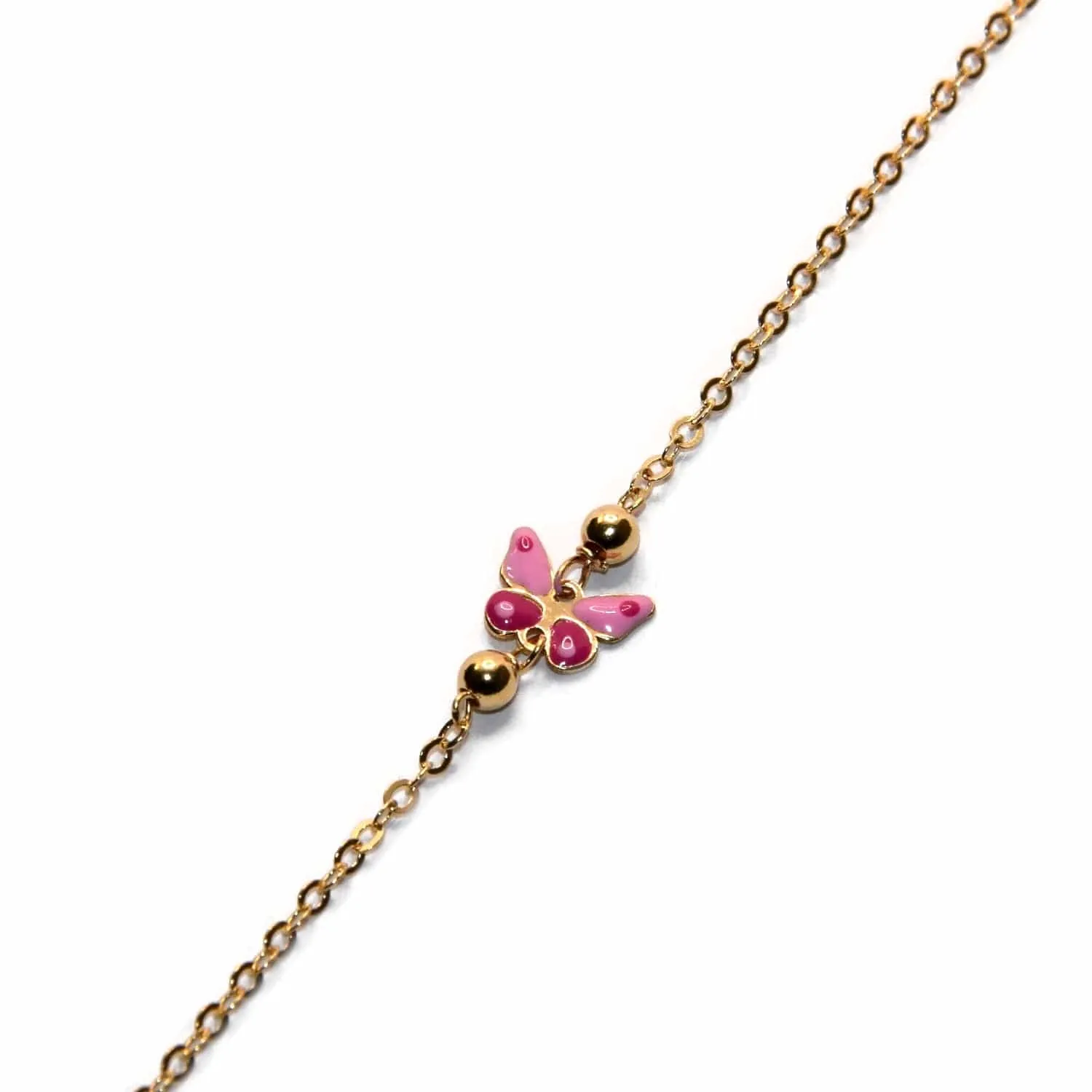 Bracelet papillon en or jaune 18k émaillé sold by 58 Facettes product image thumbnail 2