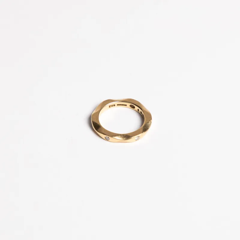 Georg Jensen Mirror - Bague en or 18K et diamants sold by 58 Facettes